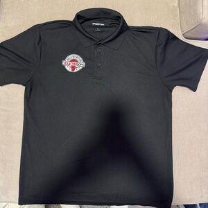 Chicago Bulls Youth Hoops Coaches Sport-Tek Black Performance Polo